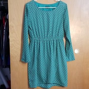 Green Tulip Hem J Crew Dress